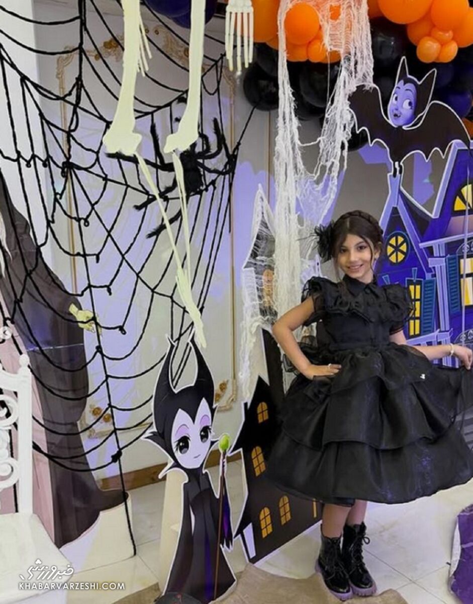 عکس| جشن هالووین لاکچری دختر علیرضا بیرانوند