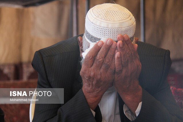 عزاداری مردم برای صابر کاظمی در زادگاهش