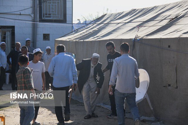 عزاداری مردم برای صابر کاظمی در زادگاهش