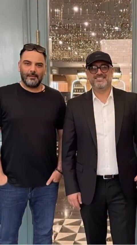 عکس| تبریک متفاوت رضا رشیدپور به احسان علیخانی