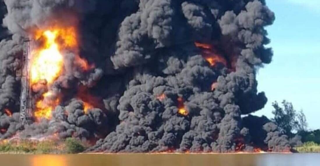 ببینید| انفجار هولناک و انتشار گاز خطرناک آمونیاک