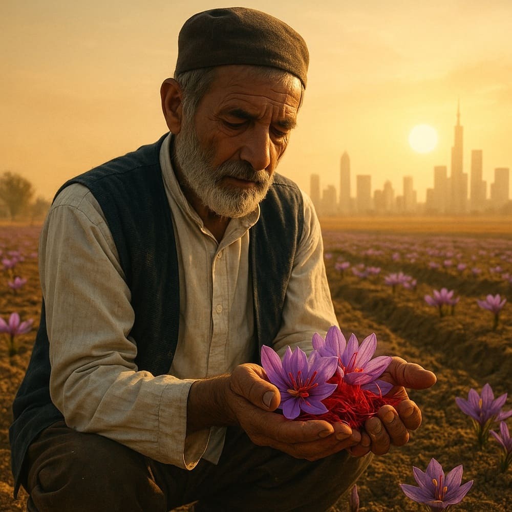 صادرات زعفران ایران رکورد زد، اما کشاورز همچنان بی‌سود ماند