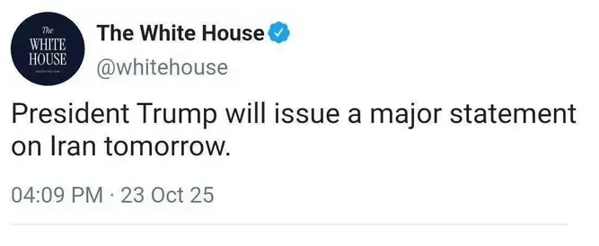 توییت کاخ سفید