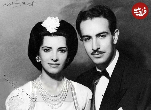 شمس پهلوی در روز عروسی اش با مهرداد پهلبد در سال ۱۳۲۴