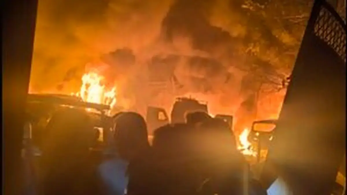 ببینید| ویدئویی از حادثه انفجار در کلانتری کشمیر