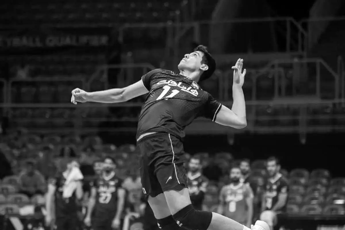 عکس| حرکت زیبای ستاره والیبال ایران به یاد صابر کاظمی