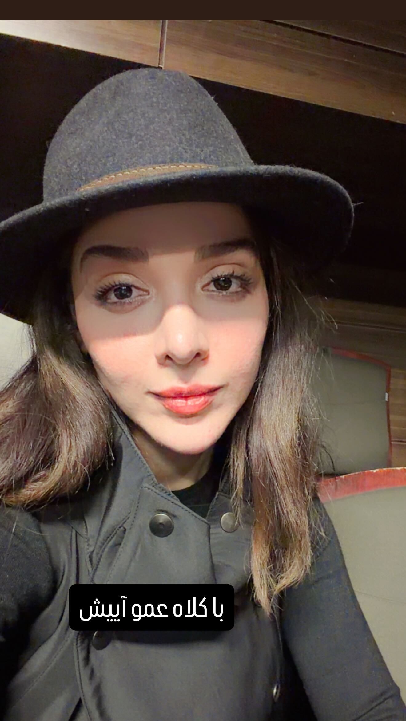 عکس| المیرا دهقانی با کلاه فرهاد آئیش