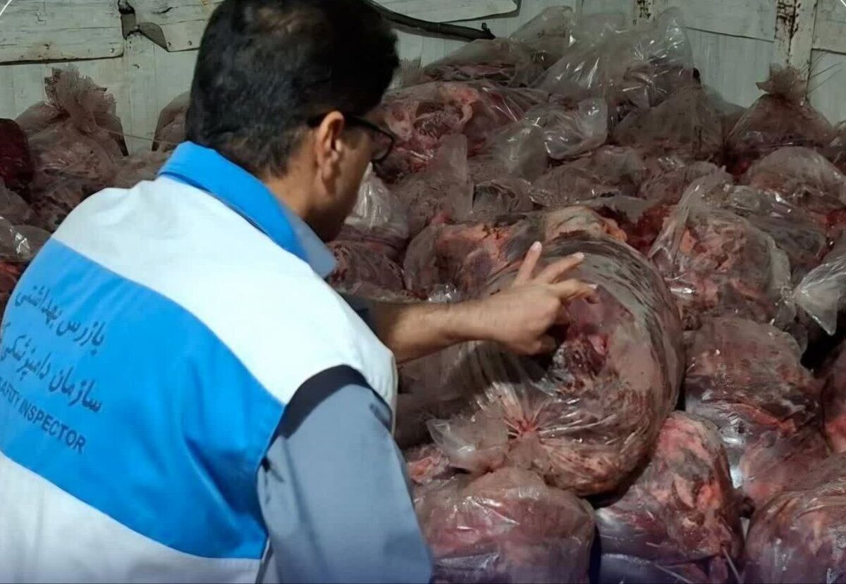 کشف ۱۵۰۰ کیلوگرم گوشت مخلوط اسب و گاو از یک واحد بسته بندی