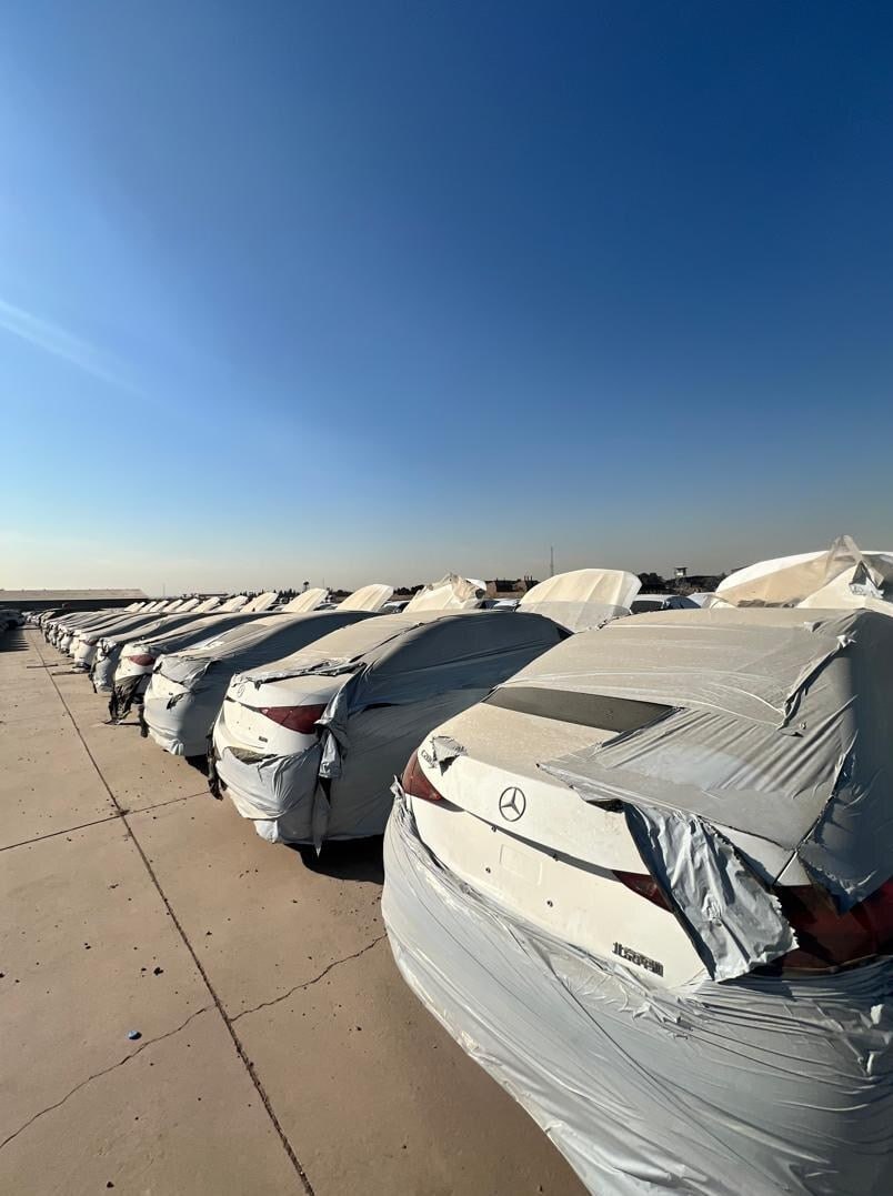 بزرگترین محموله بنز ایرانخودرو به گمرک رسید بزرگترین محموله بنز ایرانخودرو به گمرک رسید