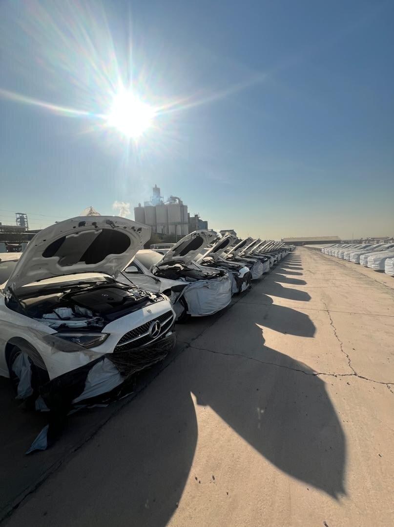 بزرگترین محموله بنز ایرانخودرو به گمرک رسید بزرگترین محموله بنز ایرانخودرو به گمرک رسید