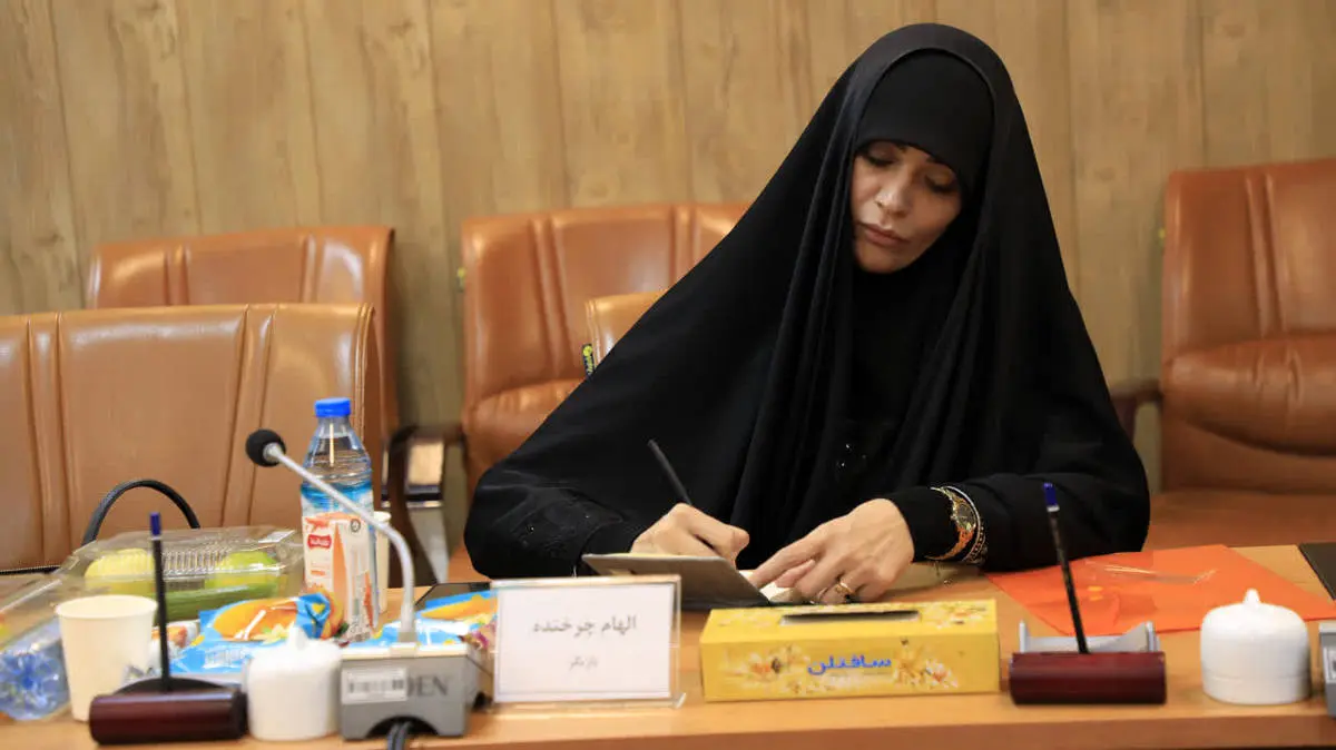 حضور الهام چرخنده در نشست ستاد امر به معروف +عکس الهام چرخنده