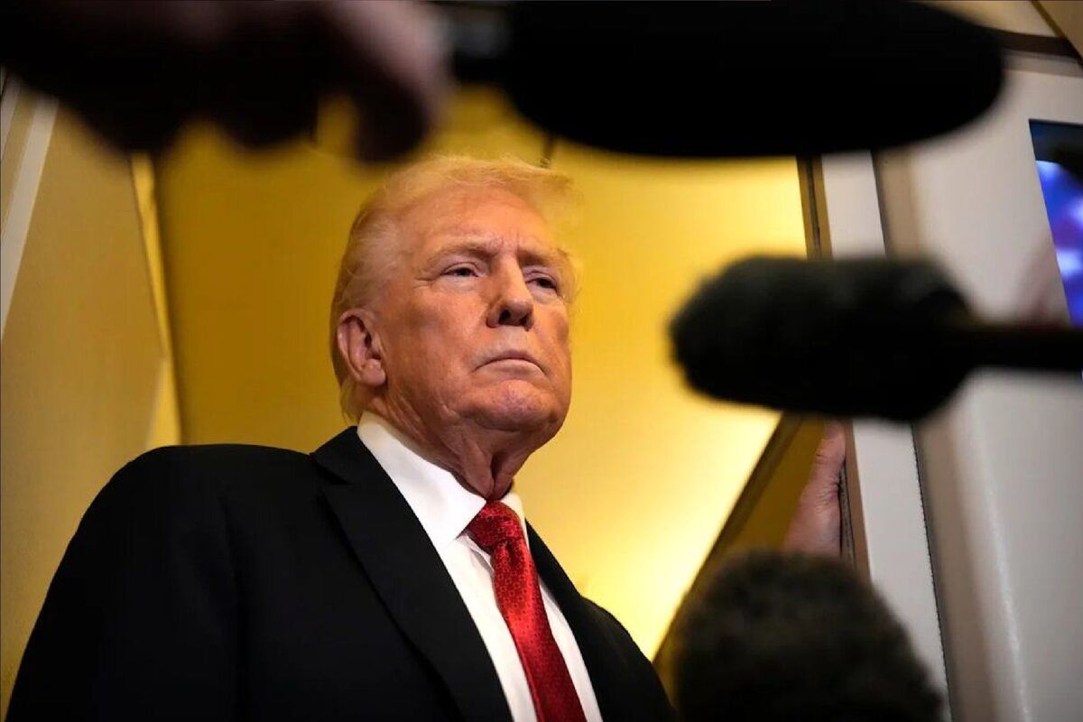 ببینید| رفتار عجیب ترامپ در ژاپن خبرساز شد