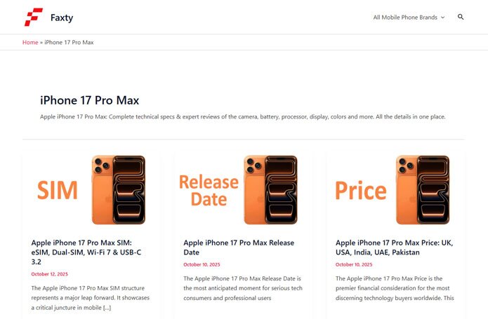 Faxty: مرجع مشخصات فنی گوشی های موبایل، تبلت ها و گجت ها Faxty: مرجع مشخصات فنی گوشی های موبایل، تبلت ها و گجت ها