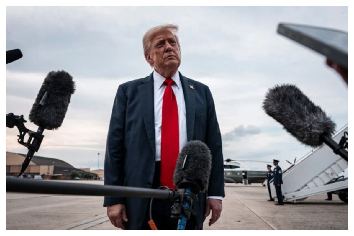 ببینید| ترامپ: بدون آمریکا جهان فرو می‌پاشد!