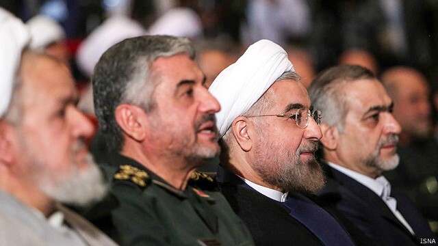 روحانی، جعفری و یک دهه پیغام و پسخوان و دلخوری/ داستان ناتمام کنایه‌ها و گلایه‌های روحانی و سپاه؛ از بودجه تا برجام