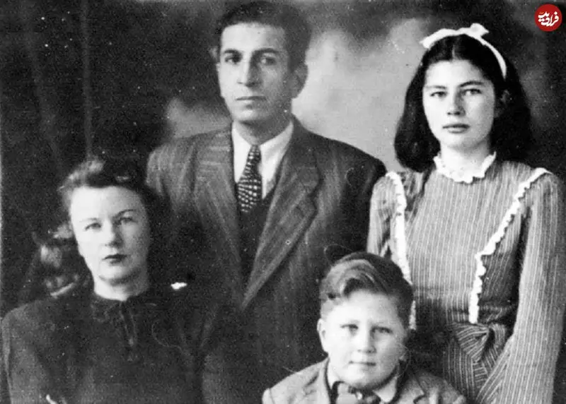 تصویر کمتر دیدهشده از ثریا اسفندیاری در کنار خانواده آلمانیاش ثریا اسفندیاری