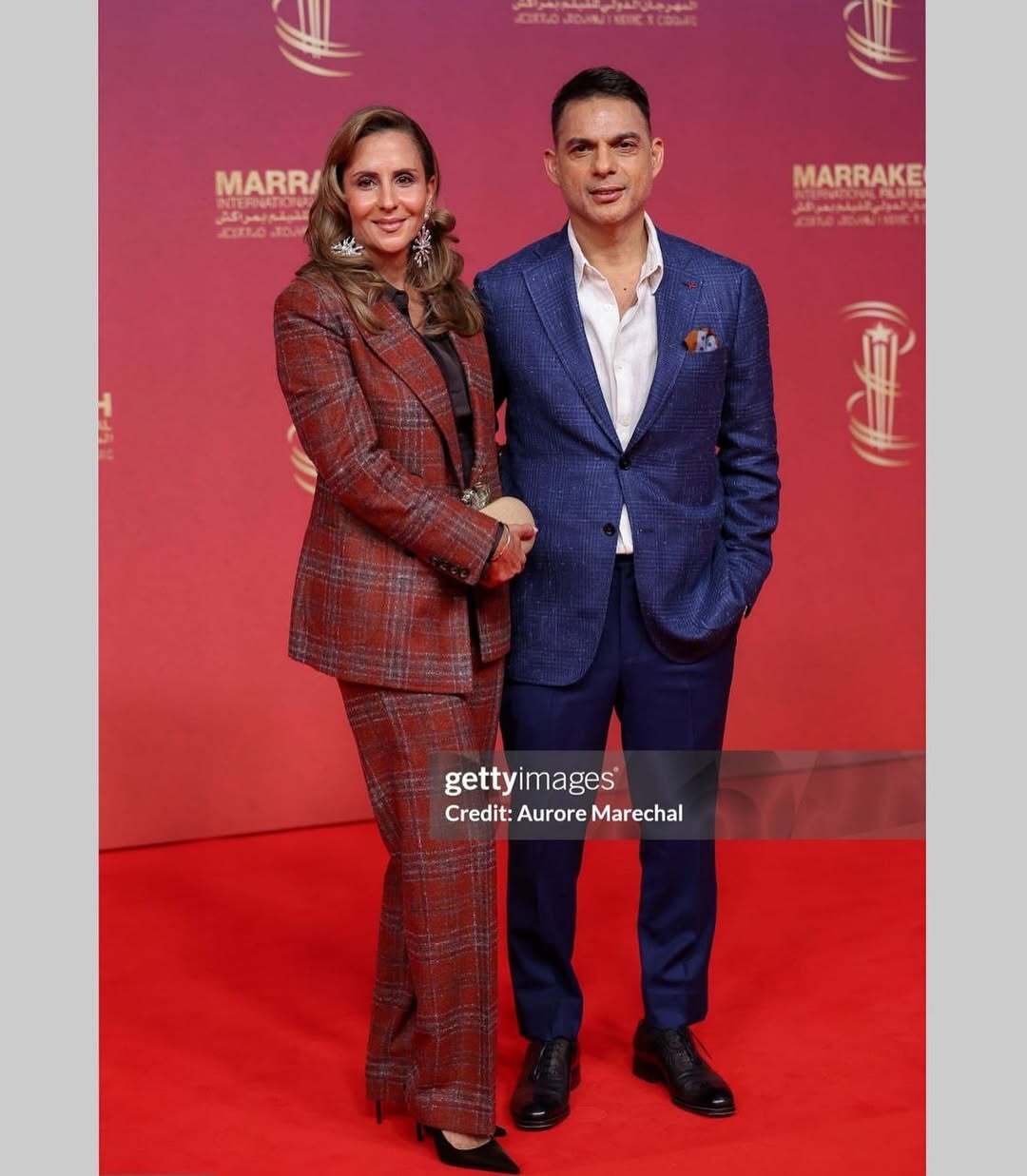 پیمان معادی و همسرش