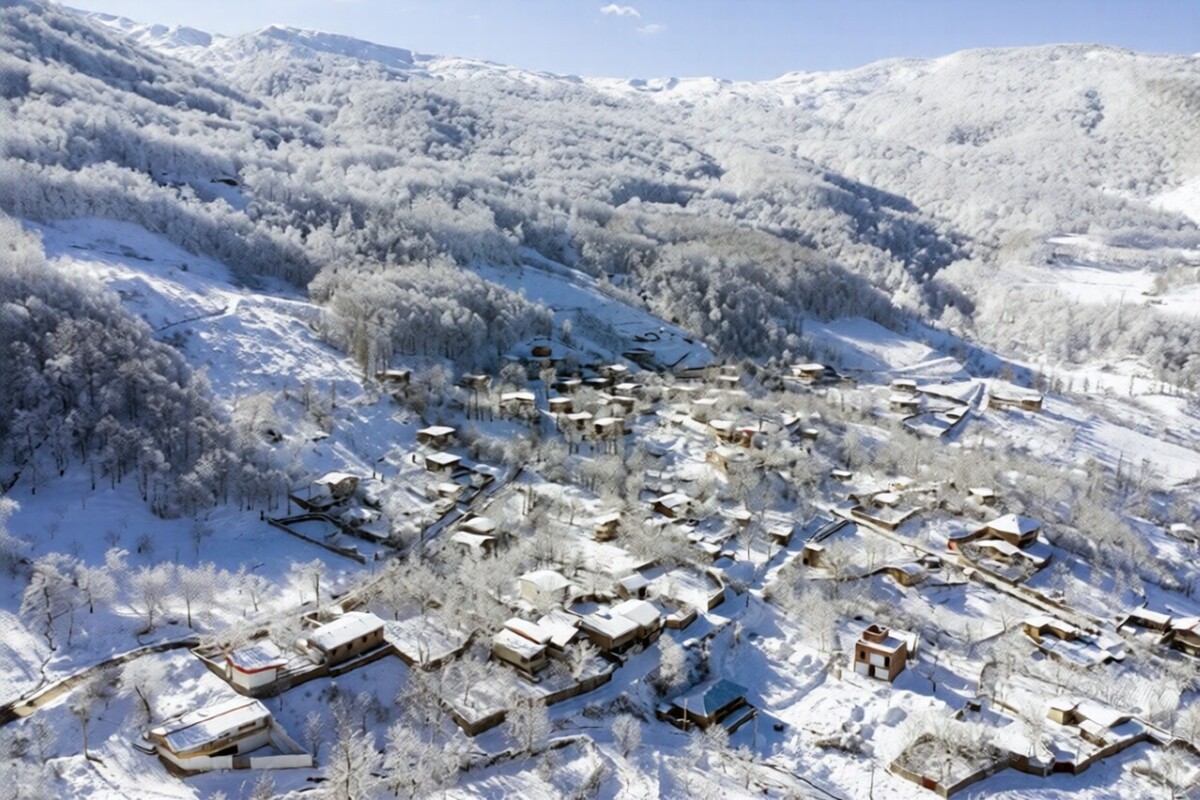 برف جای آتش را گرفت / رخت سپید بر تن جنگل‌ الیت