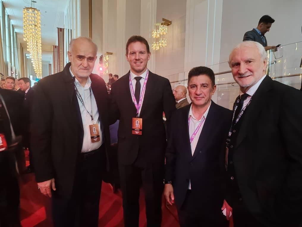 سرمربی تیم ملی در کنار همتایانش در اسپانیا، آلمان و ترکیه