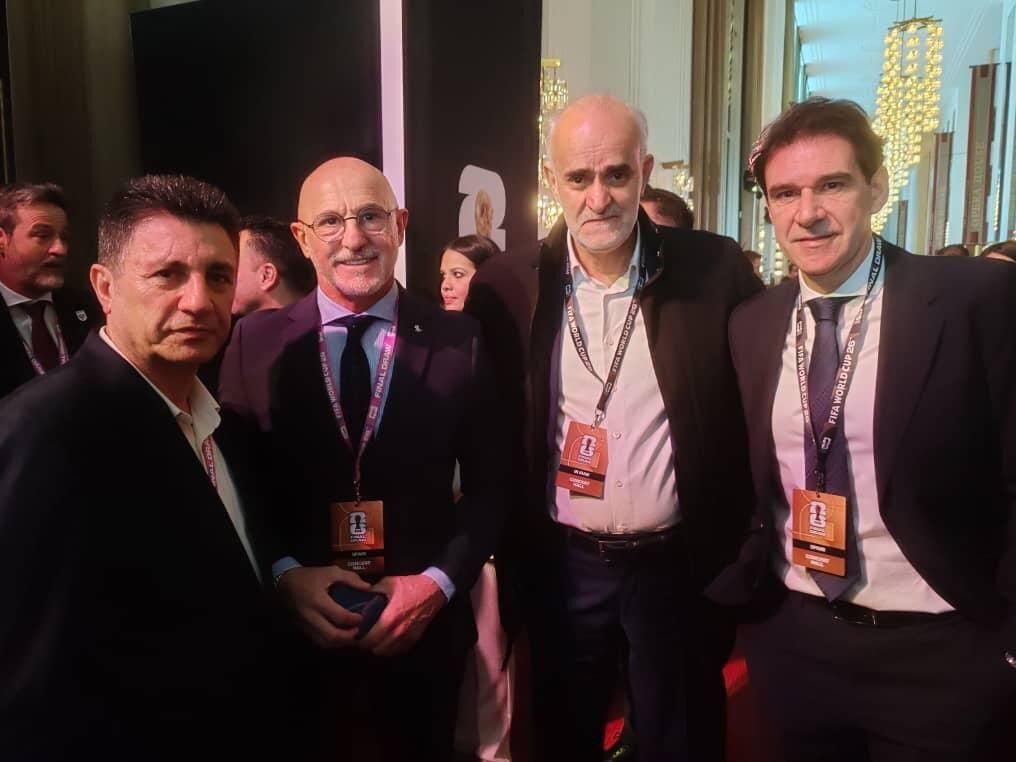 سرمربی تیم ملی در کنار همتایانش در اسپانیا، آلمان و ترکیه