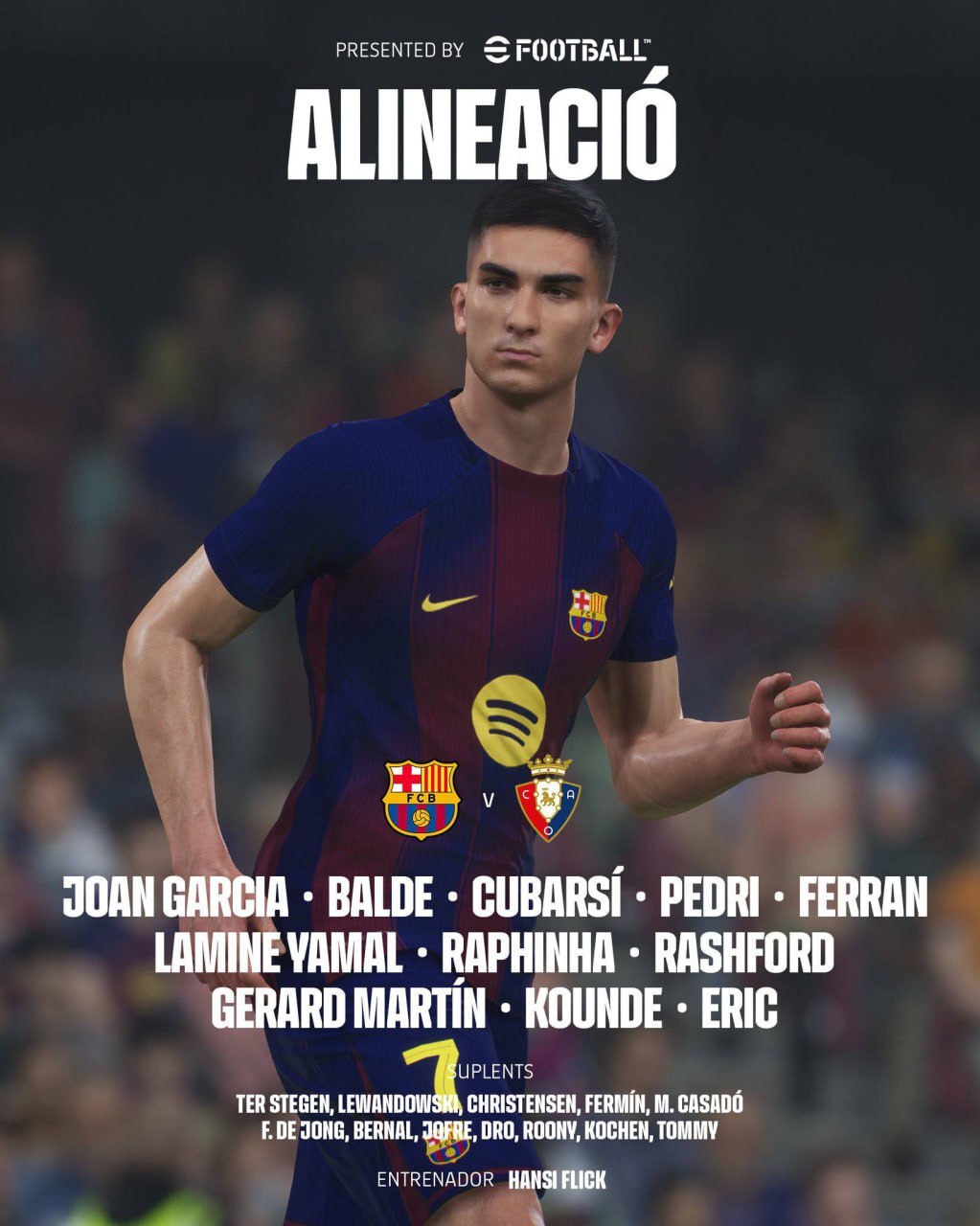 ترکیب بارسلونا برابر اوساسونا ترکیب بارسلونا برابر اوساسونا