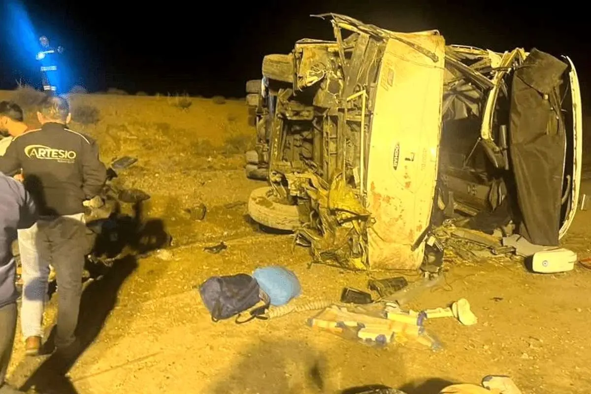 اسامی مصدومان حادثه واژگونی اتوبوس اصفهان–مشهد حادثه واژگونی اتوبوس اصفهان–مشهد