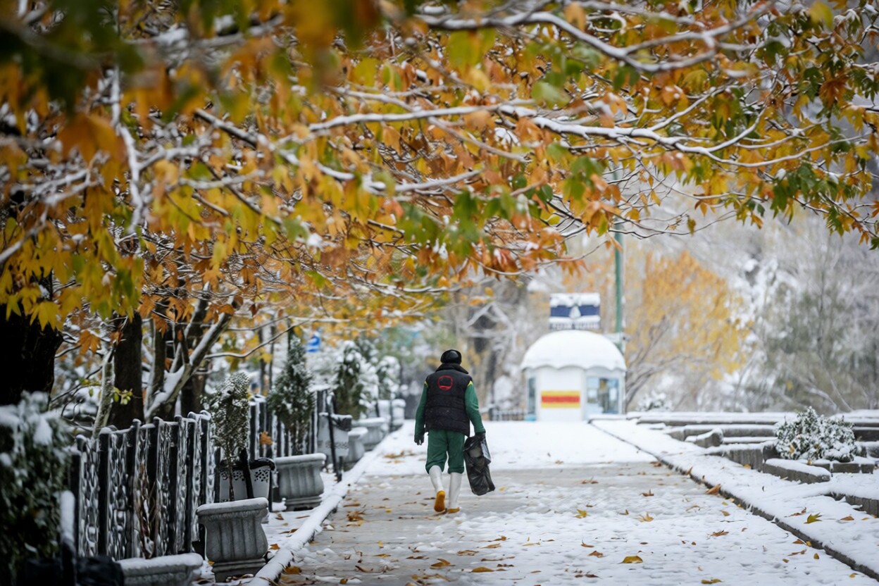 همدان رخت سپید بر تن کرد + تصاویر