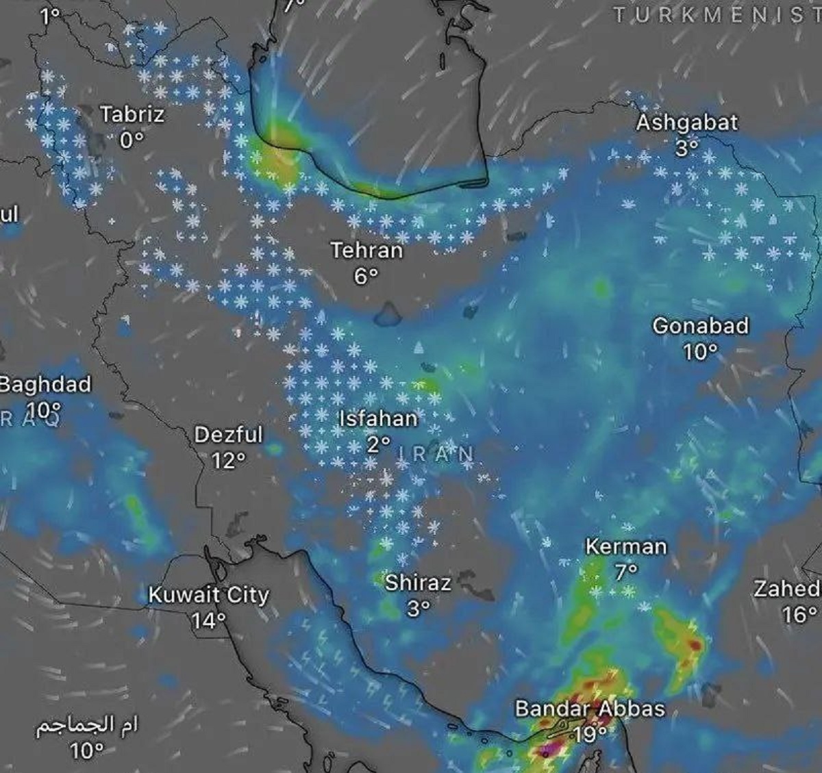 چرا سامانه بارشی تهران را دور زد؟