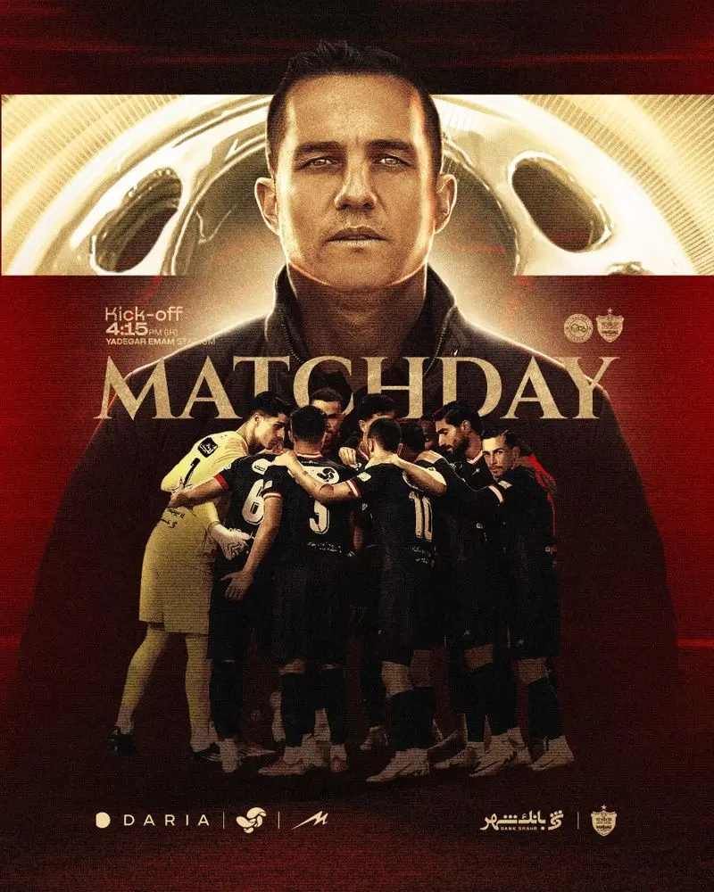 پوستر حماسی پرسپولیس برای نبرد با تراکتور رونمایی شد +عکس پوستر حماسی پرسپولیس