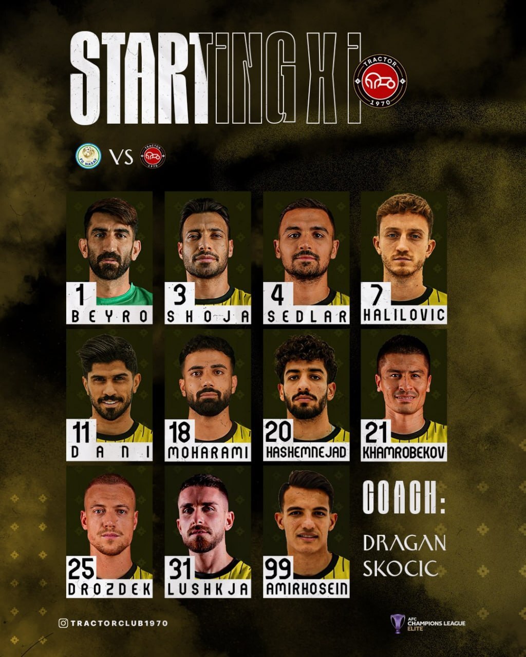 ترکیب تراکتور مقابل نسف قارشی