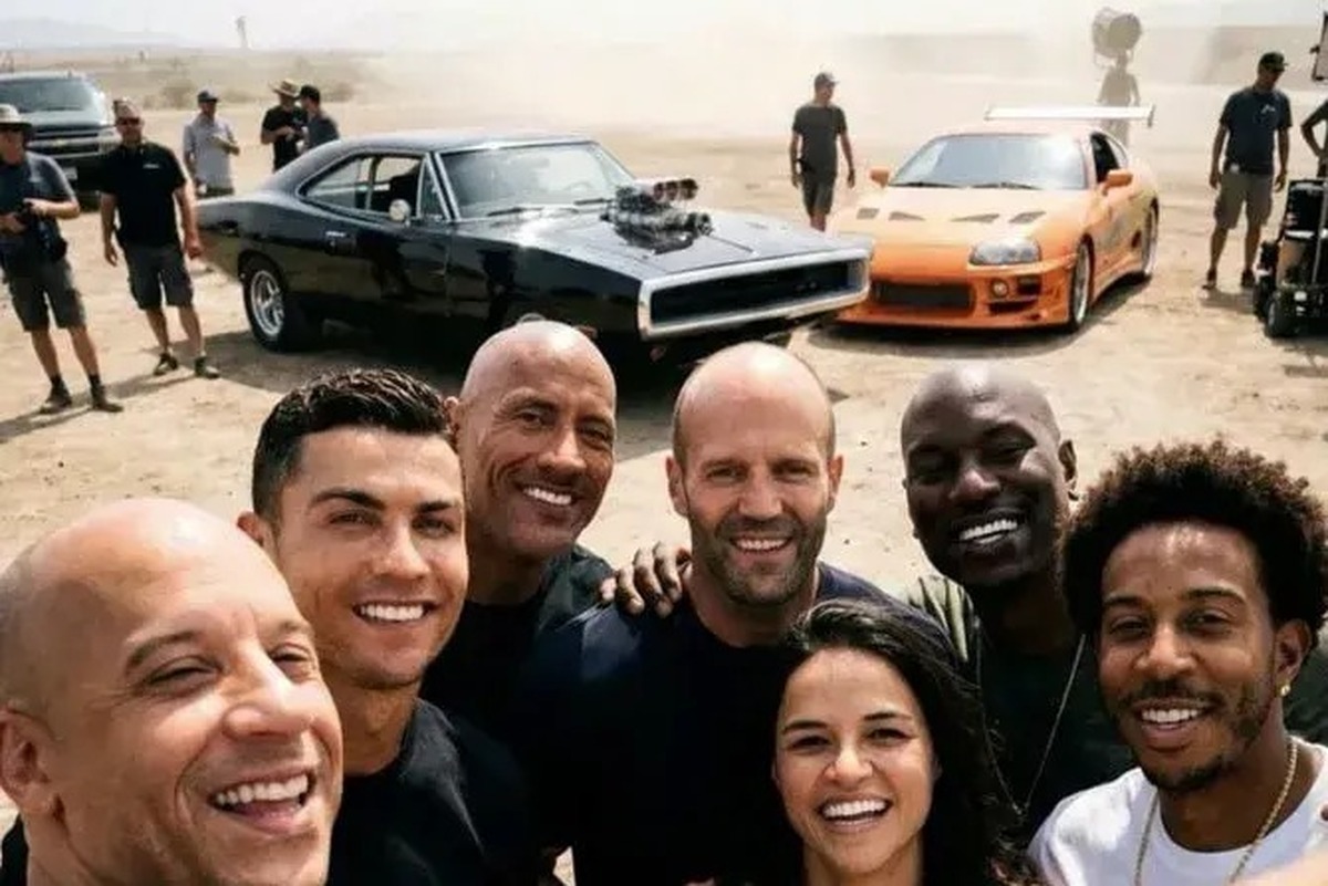 عکس| کریستیانو رونالدو بازیگر فیلم «سریع و خشن» شد