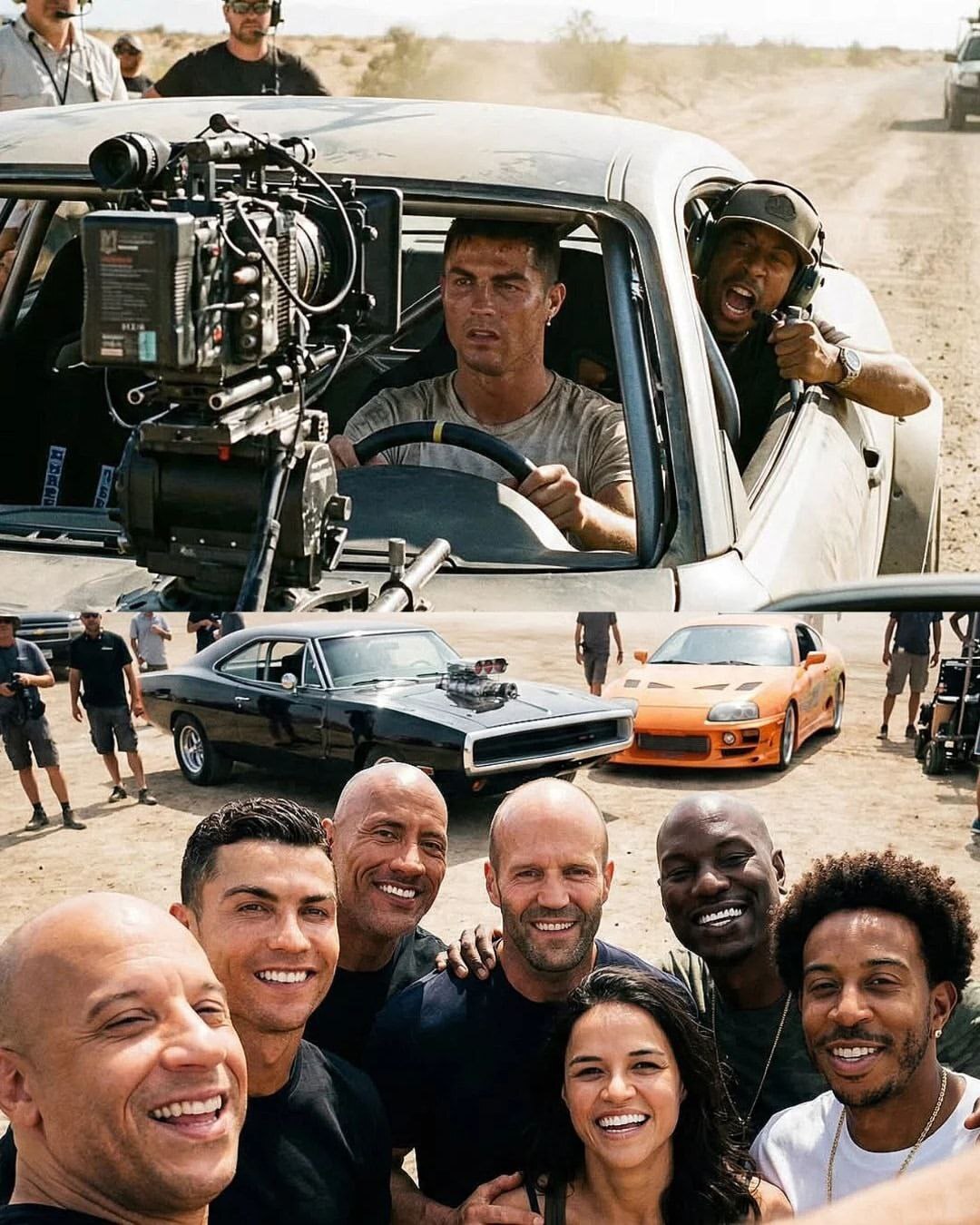 عکس| کریستیانو رونالدو بازیگر فیلم «سریع و خشن» شد