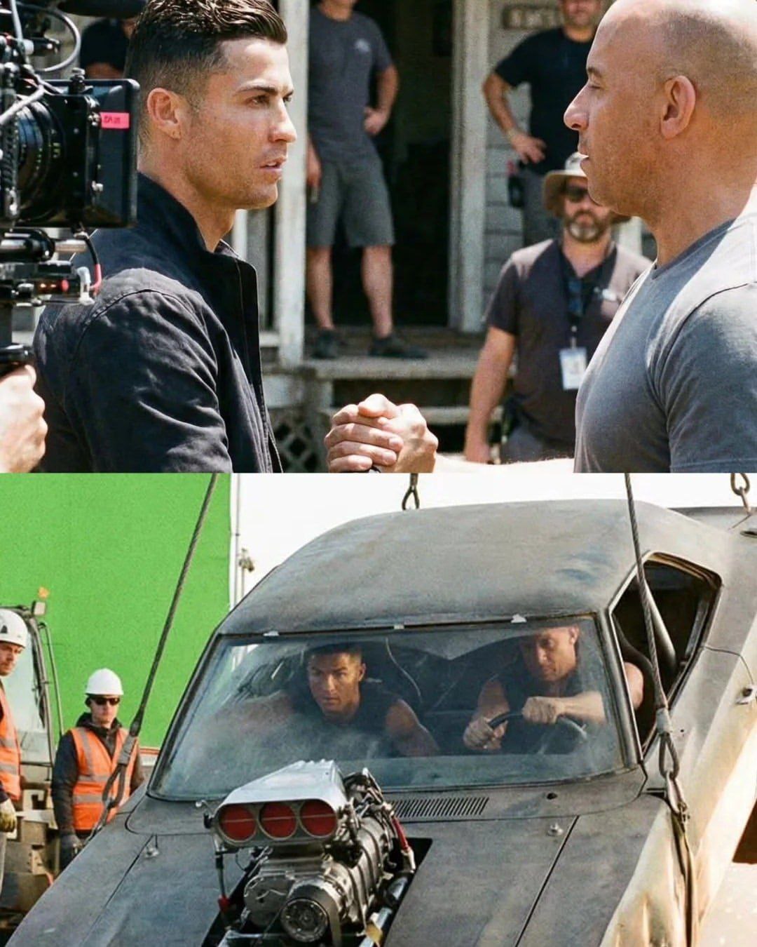 عکس| کریستیانو رونالدو بازیگر فیلم «سریع و خشن» شد