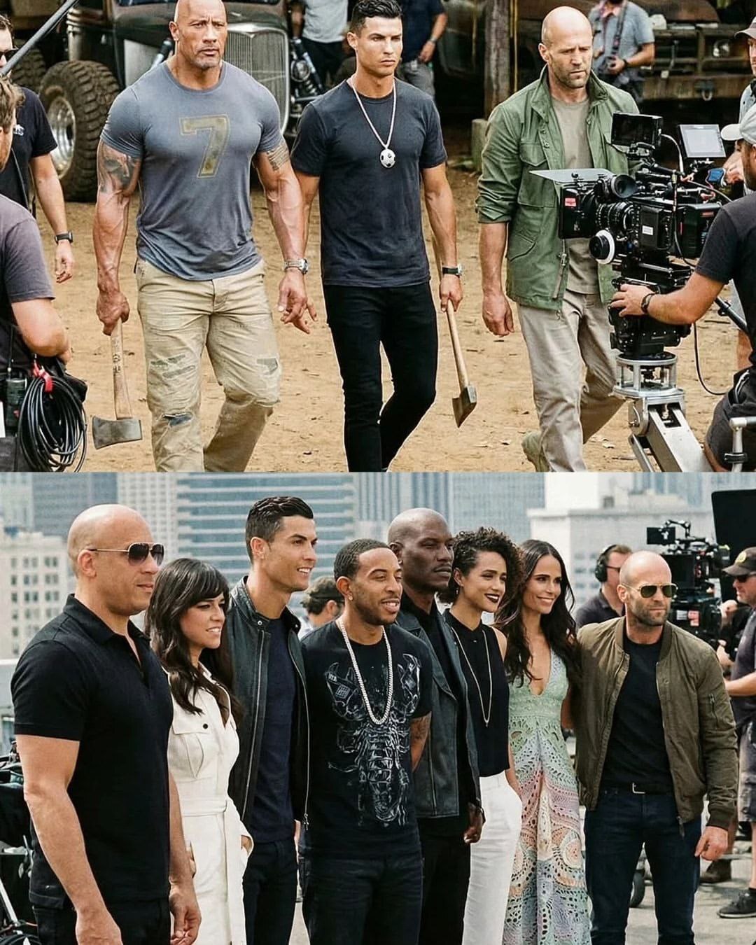 عکس| کریستیانو رونالدو بازیگر فیلم «سریع و خشن» شد