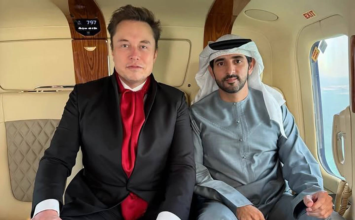 (عکس) سفر ایلان ماسک به دبی و دیدار با ولیعهد (عکس) سفر ایلان ماسک به دبی و دیدار با ولیعهد