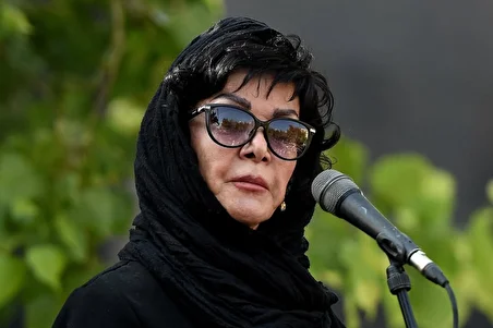 ببینید| صحبت‌های احساسی فرزانه کابلی در مراسم تشییع همسرش هادی مرزبان