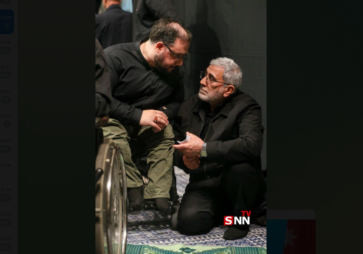 عکس| احوالپرسی سردار قاآنی و روح‌الله رستمی قهرمان طلایی وزنه‌برداری پارالمپیک