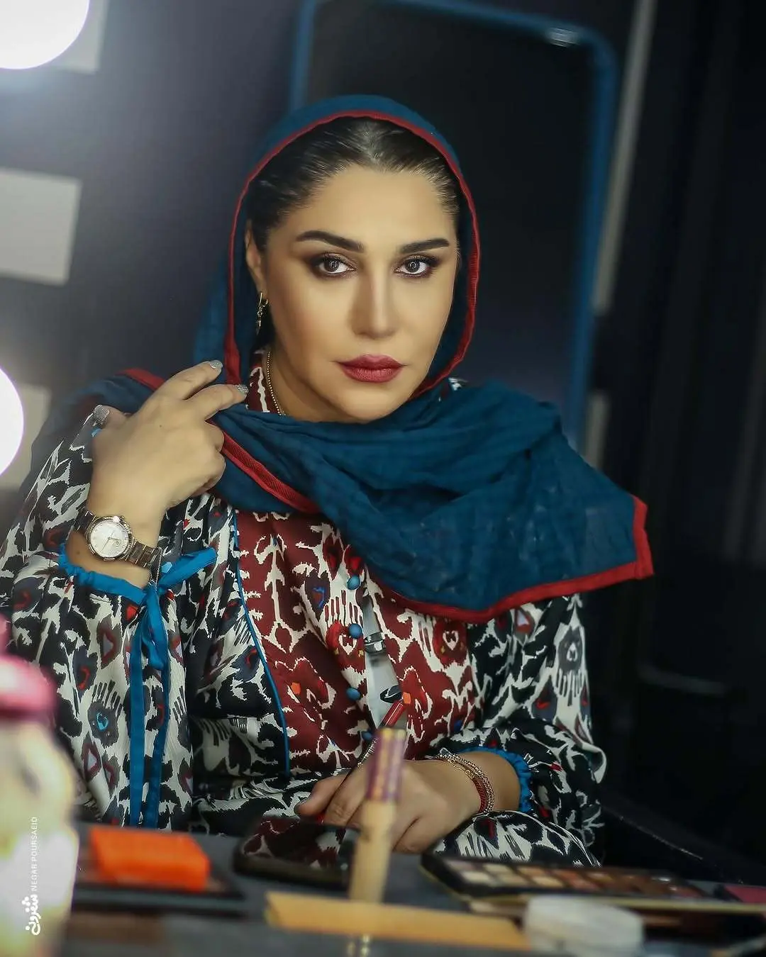 عکس| استایل پُر نقش و نگار نسیم ادبی