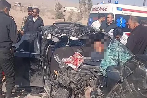 تصاویر دلخراش از تصادف همسر معاون پزشکیان