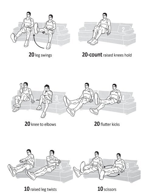 ورزش در خانه؛ تمرینات ویژه با «مبل» و «صندلی»