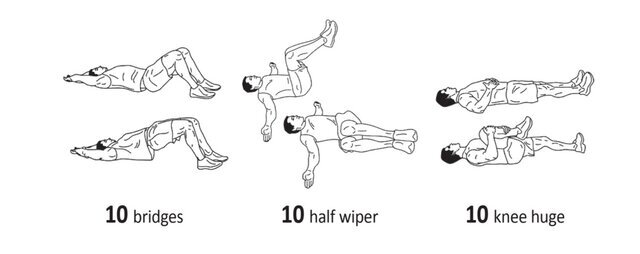 تمرینهای سرد کردن در خانه برای کمر