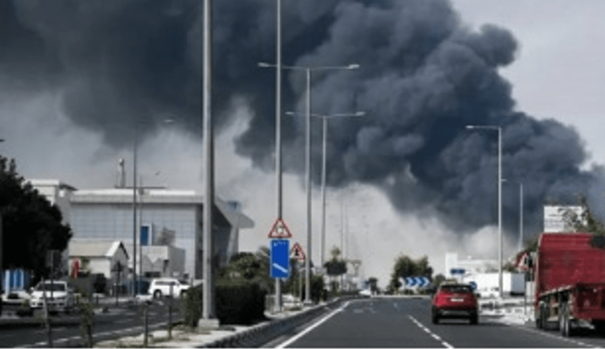 آتش سوزی در مجتمع پتروشیمی امارات و بحرین