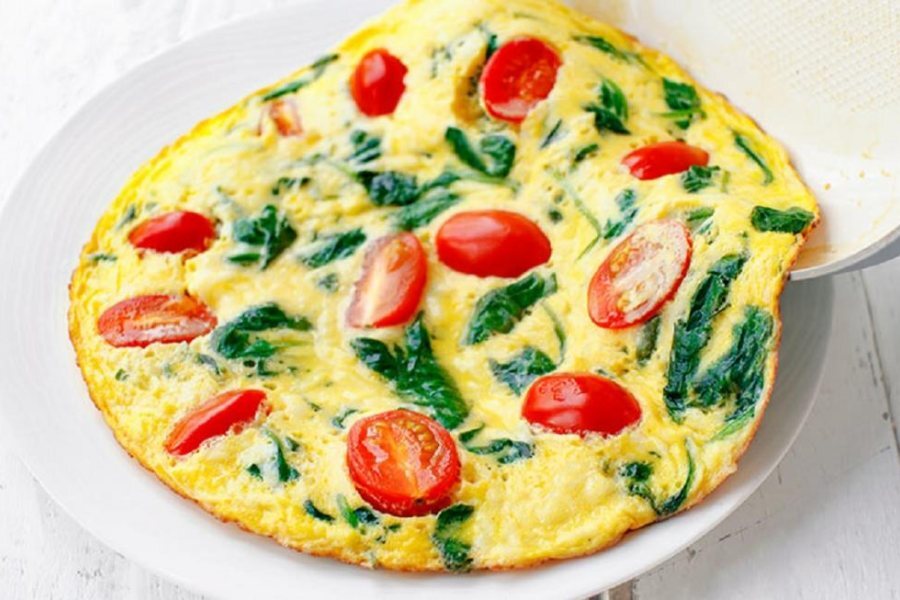 املت سیب‌زمینی با سفیده تخم‌مرغ