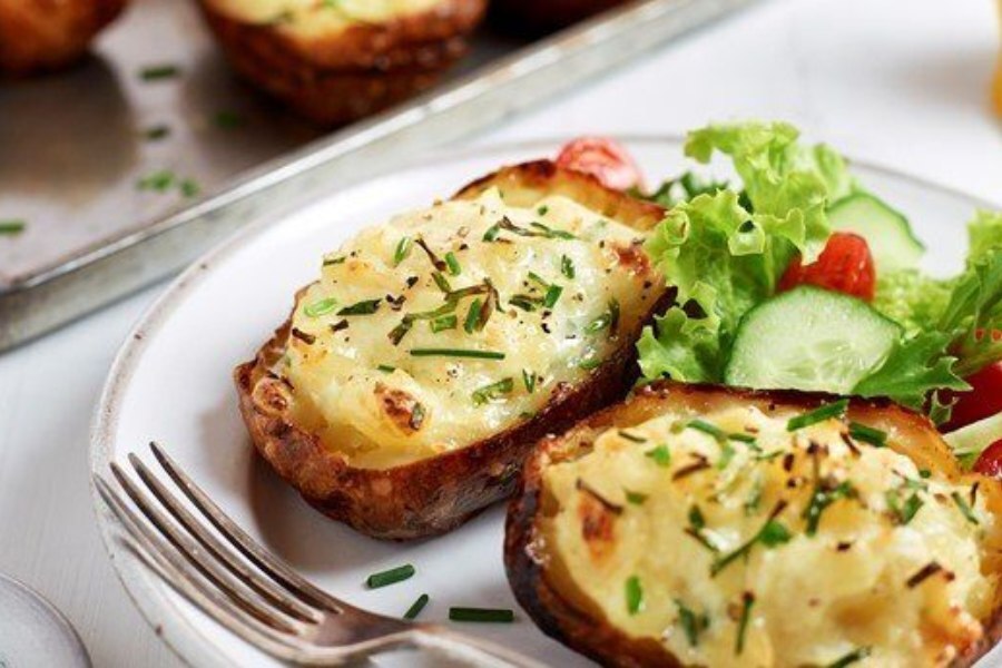 شام رژیمی با سیب‌زمینی