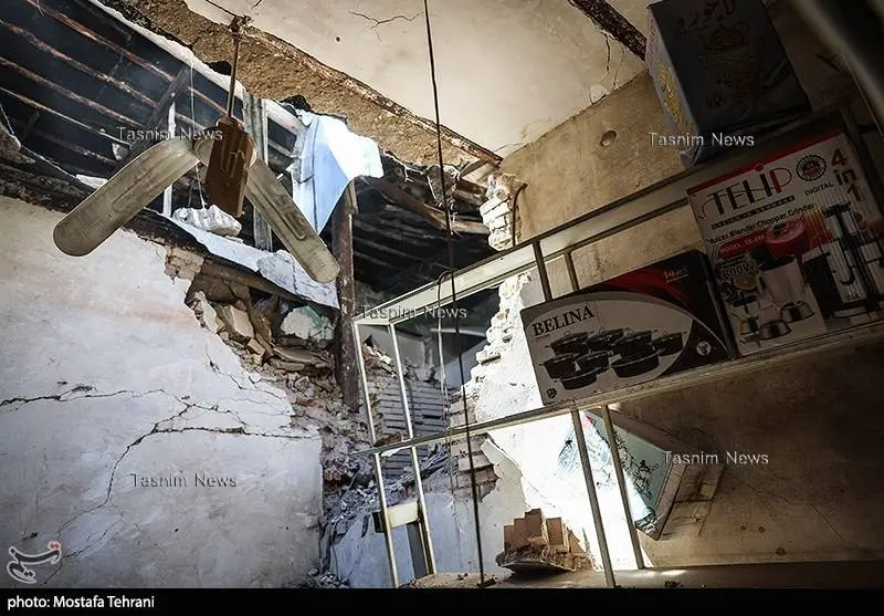 تصاویری از اصابت موشک تاماهاوکی که به بازار مولوی تهران