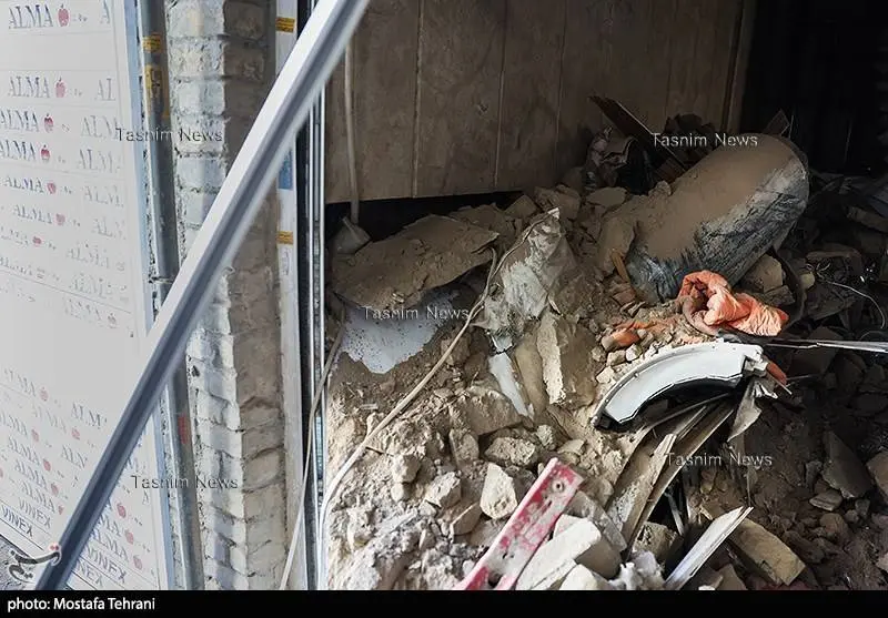 تصاویری از اصابت موشک تاماهاوکی که به بازار مولوی تهران