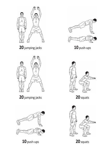 ورزش در خانه؛ تمرین ویژه برای کل بدن + عکس