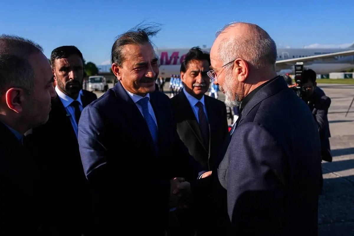 تصاویر| بدرقه قالیباف توسط ژنرال عاصم منیر