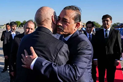 تصاویر| بدرقه قالیباف توسط ژنرال عاصم منیر