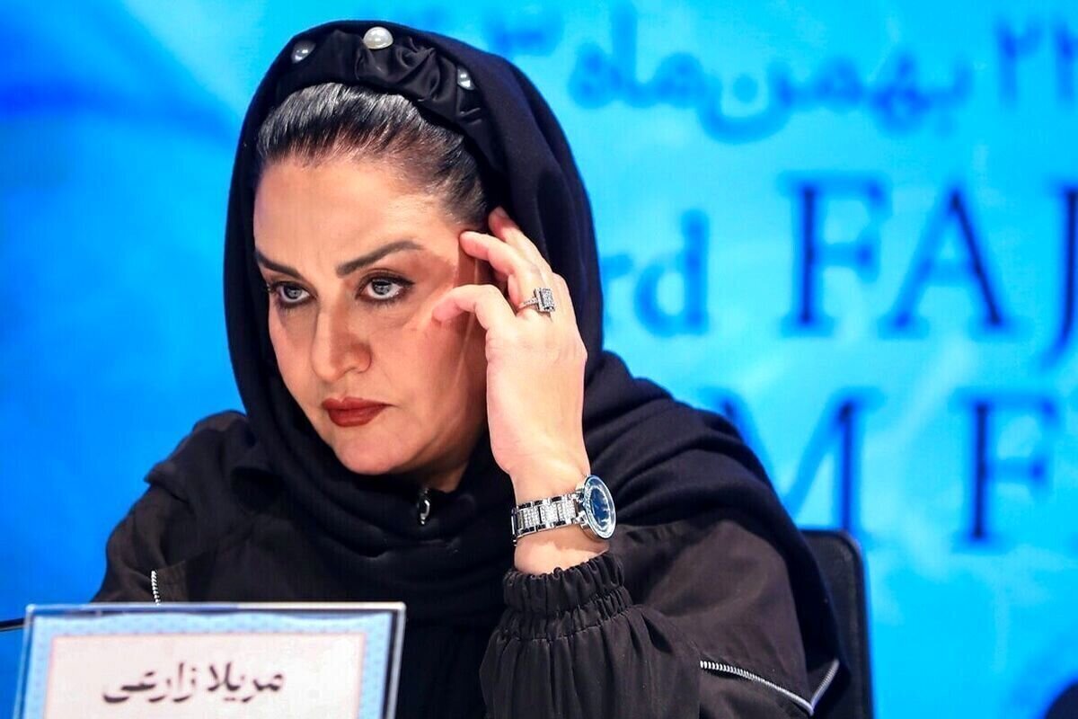 تصویری از مریلا زارعی در تجمع میدان تجریش